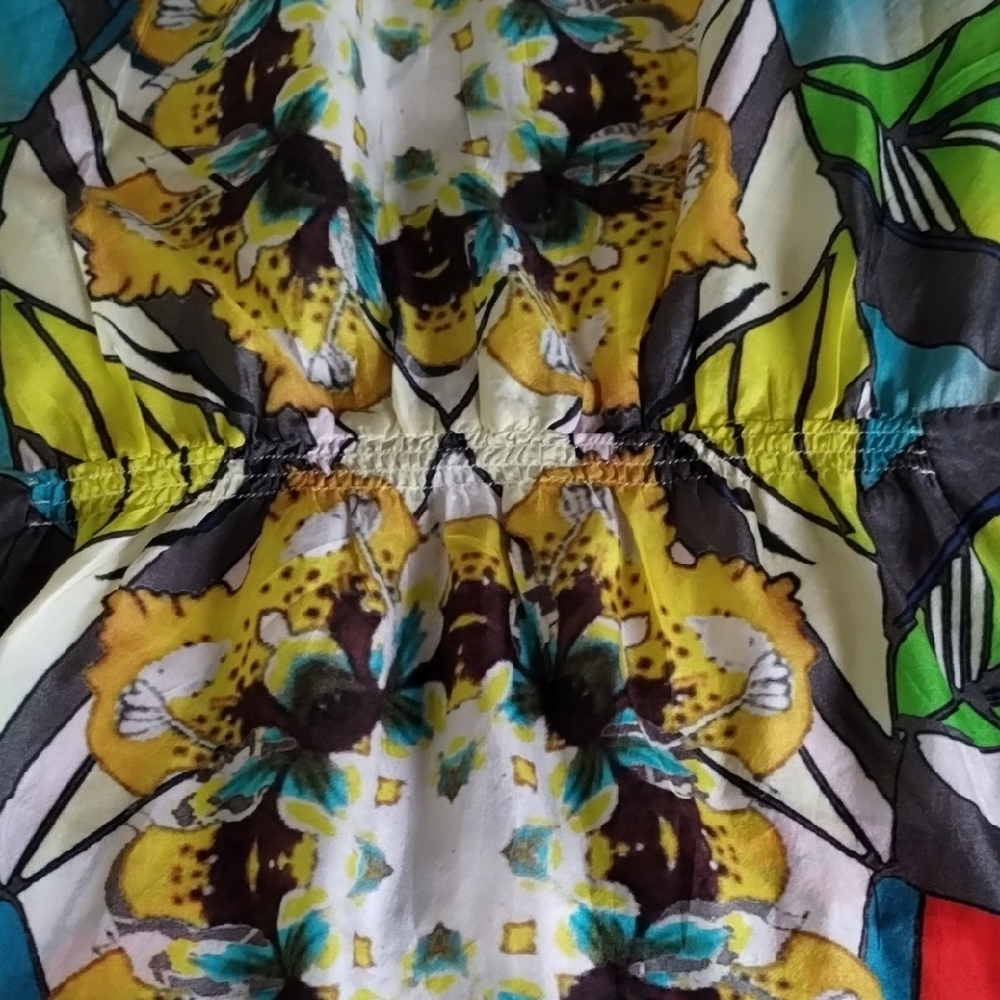 Johnny Was Blue and Yellow Patterned Tunic - Picture 13 of 14
